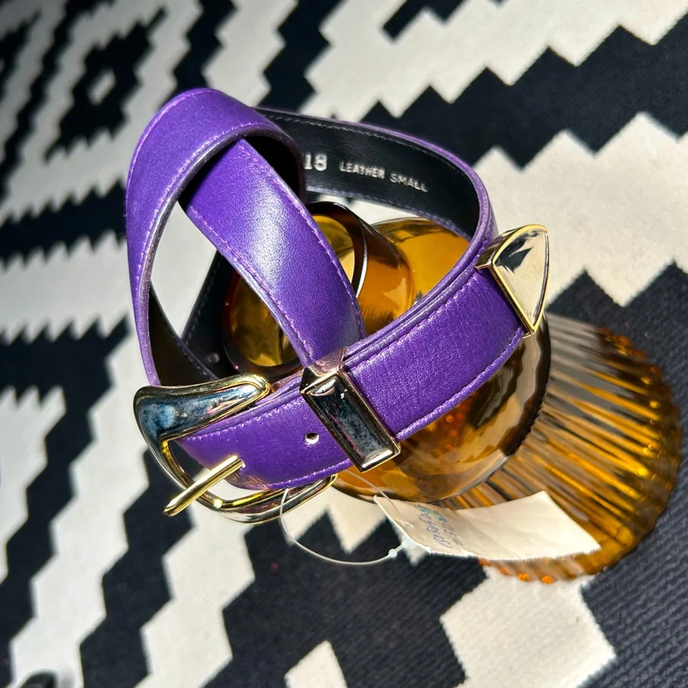 Fab, VINTAGE, NORDSTROM, purple leather belt!!